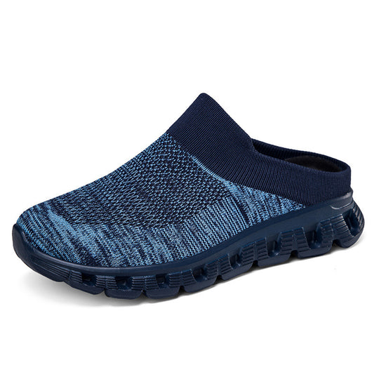 Damen Bequeme und atmungsaktive Slipper mit elastischem Strickoberteil R&B