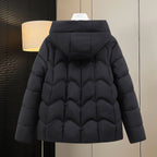 Damen Steppjacke mit Kapuze und Eingrifftaschen R&B
