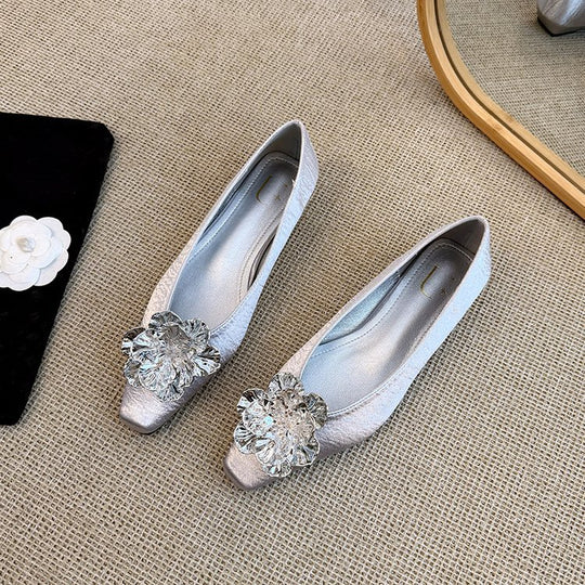 Damen elegante Ballerinas mit strahlenden Dekor-Elementen und komfortabler Innensohle R&B