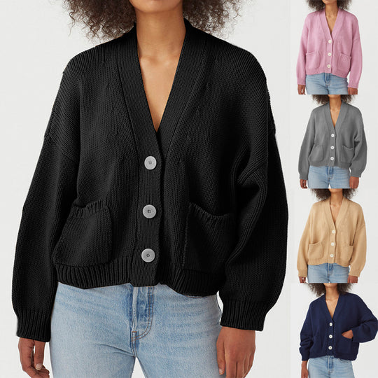 Damen Strickjacke mit praktischen Taschen R&B