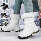 Damen Warmgefütterte Winterstiefel mit rutschfester Sohle und komfortablem Reißverschluss R&B