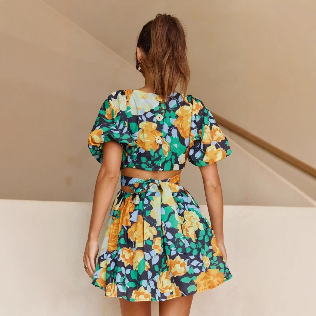 Damen Blumenkleid R&B