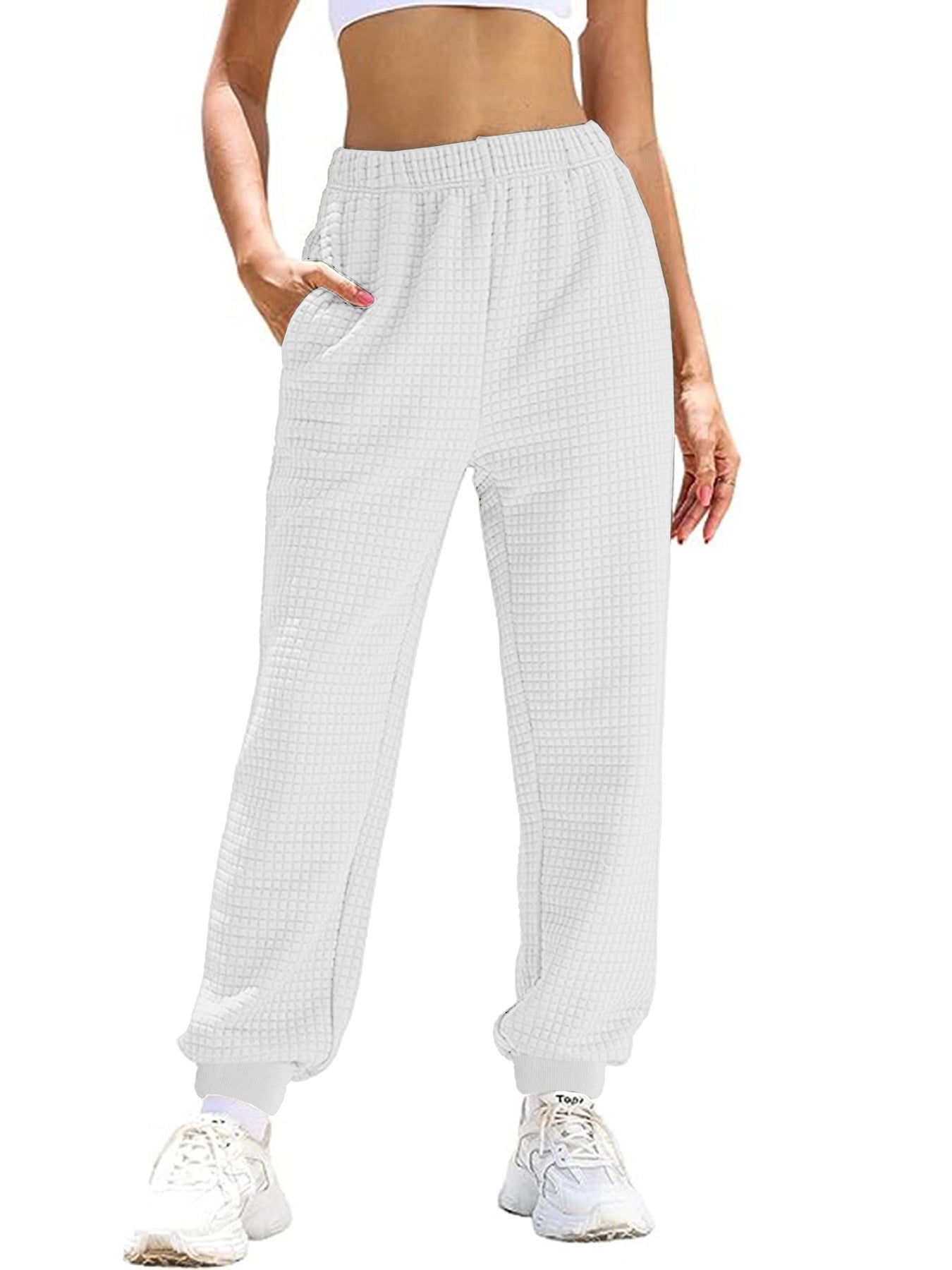 Damen Freizeit-Hose mit elastischem Bund und praktischen Taschen R&B