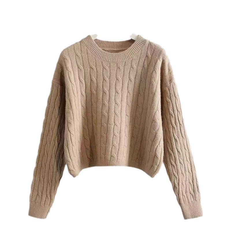 Damen Grobstrickpullover mit strukturiertem Muster und lässigem Schnitt R&B