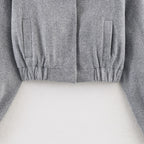 Damen cropped Wolljacke R&B