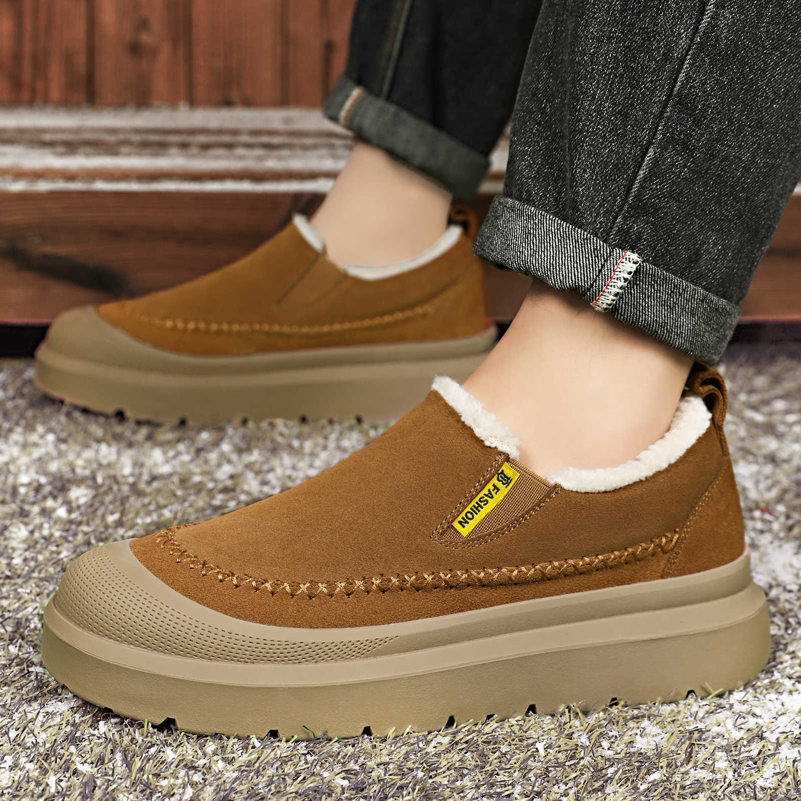 Damen Bequeme Hausschuhe mit weichem Innenfutter und rutschfester Sohle R&B