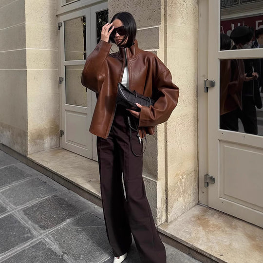 Damen Oversized jacke mit lässigem Schnitt und voluminösen Ärmeln R&B