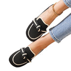 Damen Stilvolle und komfortable Ballerinas mit großem Schleifendetail R&B