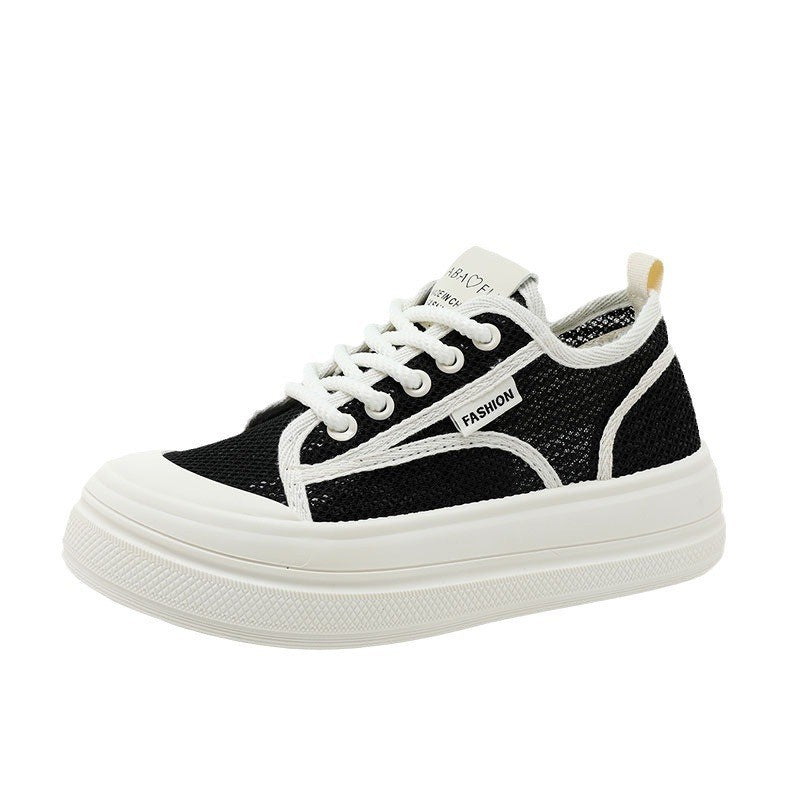 Damen modische Sneakers mit strukturiertem Obermaterial und dämpfendem Sohlenprofil R&B