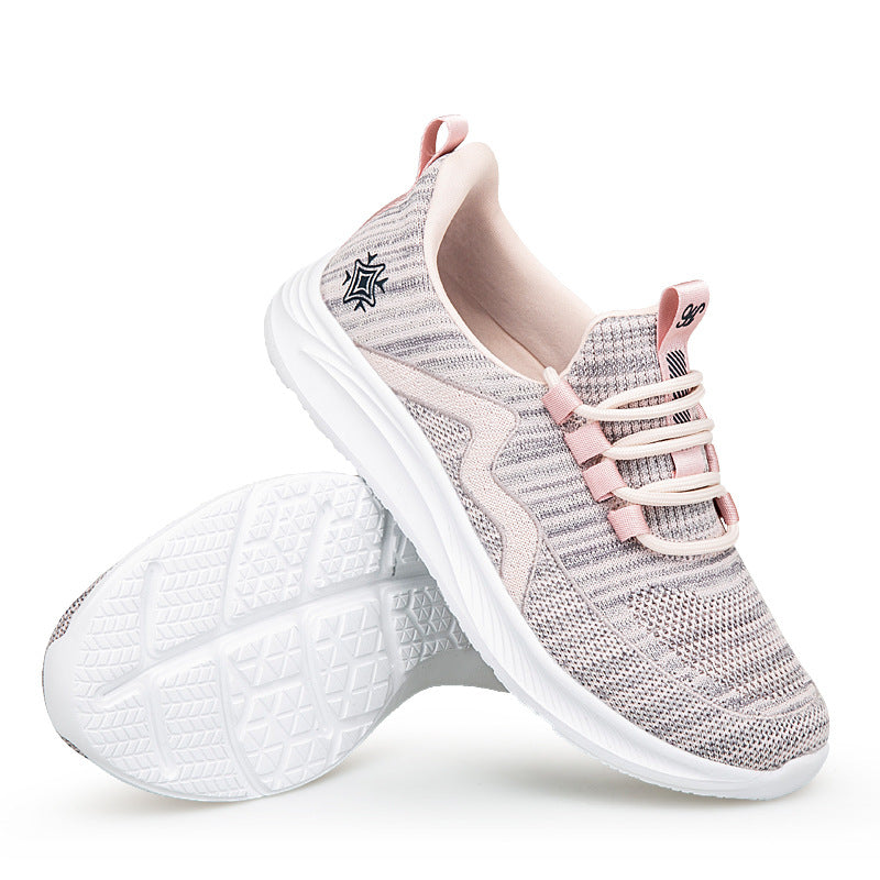 Damen Sportliche Lauf- und Freizeitschuhe mit atmungsaktivem Obermaterial und elastischem Einstiegsdesign R&B