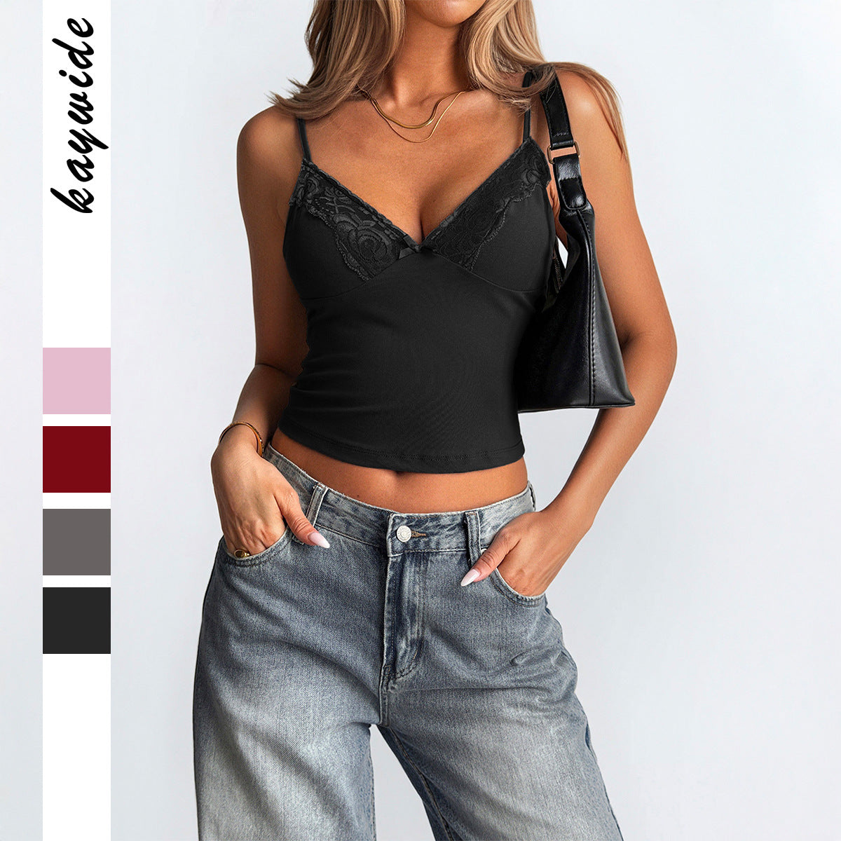 Damen Trägertop mit zarter Spitze und schmeichelndem Schnitt R&B