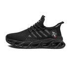 Damen Atmungsaktive Fitness-Sneaker mit rutschfester Sohle und elastischem Schnürsystem R&B