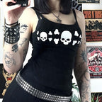 Damen Tanktop mit auffälligem Totenkopf-Design R&B
