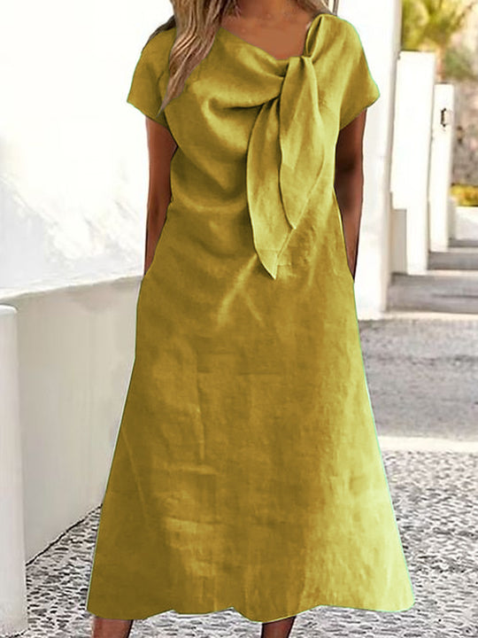 Damen Maxikleid mit schickem Schleifen-Design R&B