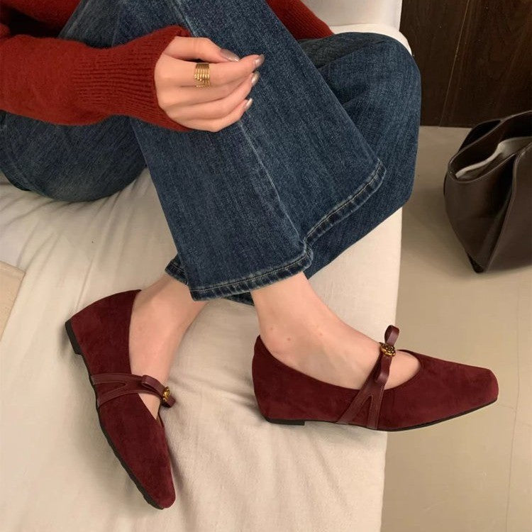 Damen Elegante Mules aus weichem Wildleder mit modischem Schleifen-Detail R&B