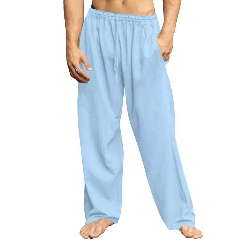 Herren nan Relaxhose mit weitem Bein elastischem Tunnelzugbund und seitlichen Eingrifftaschen R&B