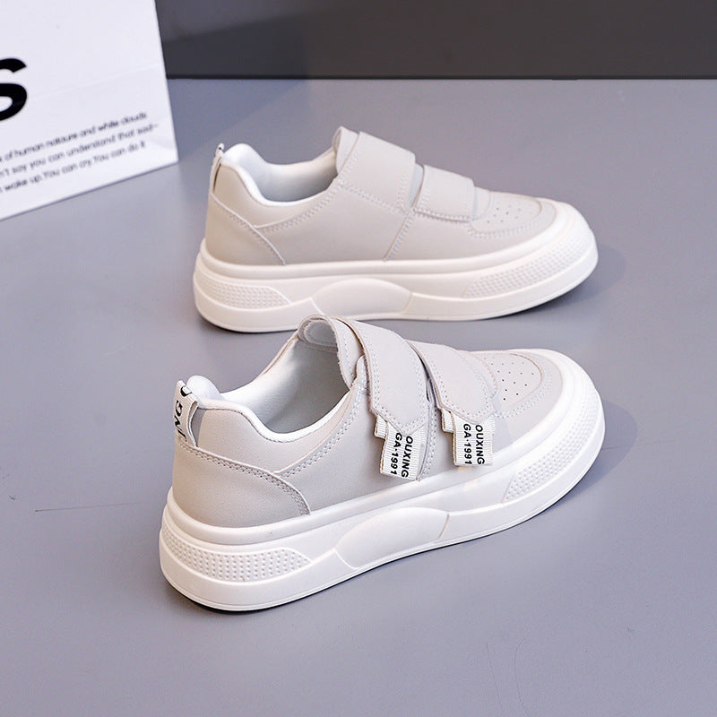Damen Sneakers mit praktischem Klettverschluss und modischer Plattform R&B