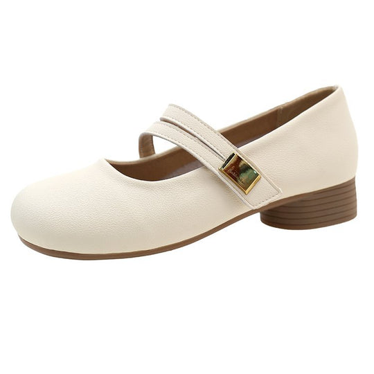 Damen Ballerinas mit verstellbarem Riemen und Komfortsohle R&B