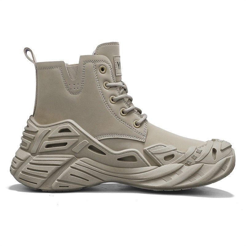Damen Sportliche High-Top Stiefel mit futuristischem Design und rutschfester Sohle R&B