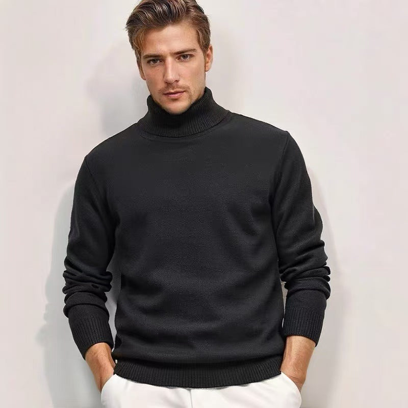 Herren Rollkragenpullover aus feinem Strick R&B