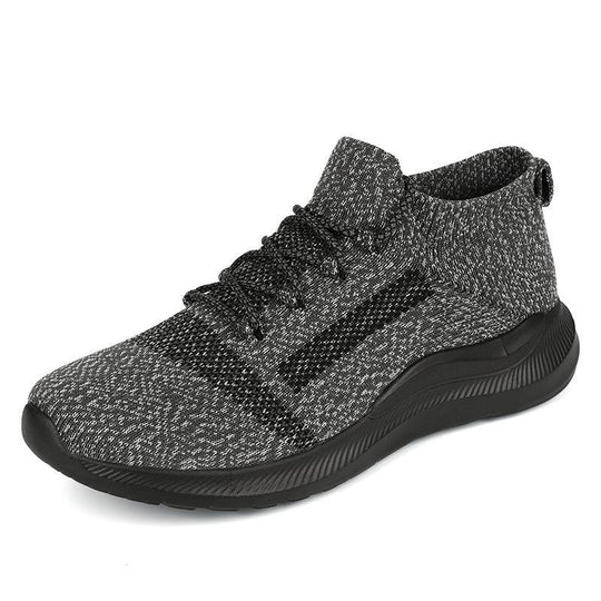 Damen Sportliche Strick-Sneaker mit hohem Knöchel und atmungsaktivem Design R&B