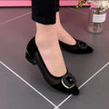 Damen Elegante Pumps mit transparente Einsätze und modischem Dekor R&B