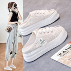 Damen Komfortable Clogsneaker mit modischem Spitzendesign R&B