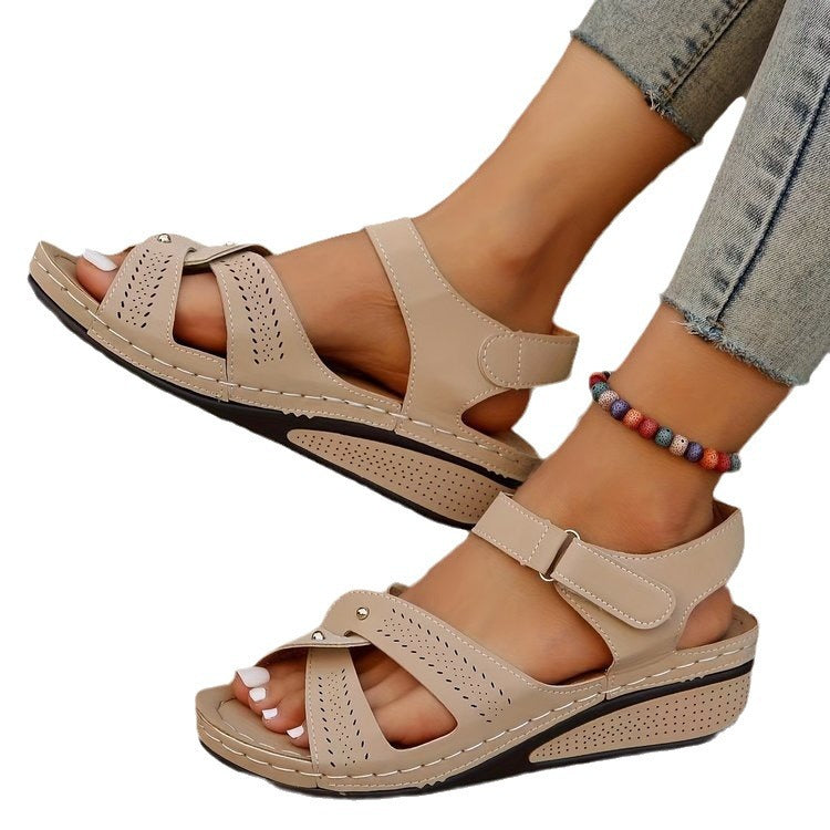 Damen Komfortable Keilsandalen R&B
