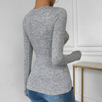 Damen Langarmshirt mit modischem Knotendesign R&B
