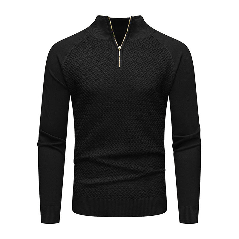 Herren Strickpullover mit Reißverschluss R&B