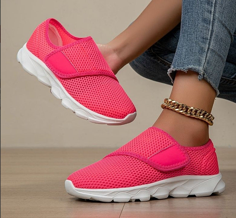 Damen Leichte und atmungsaktive Slip-On Sneakers mit flexiblem Obermaterial