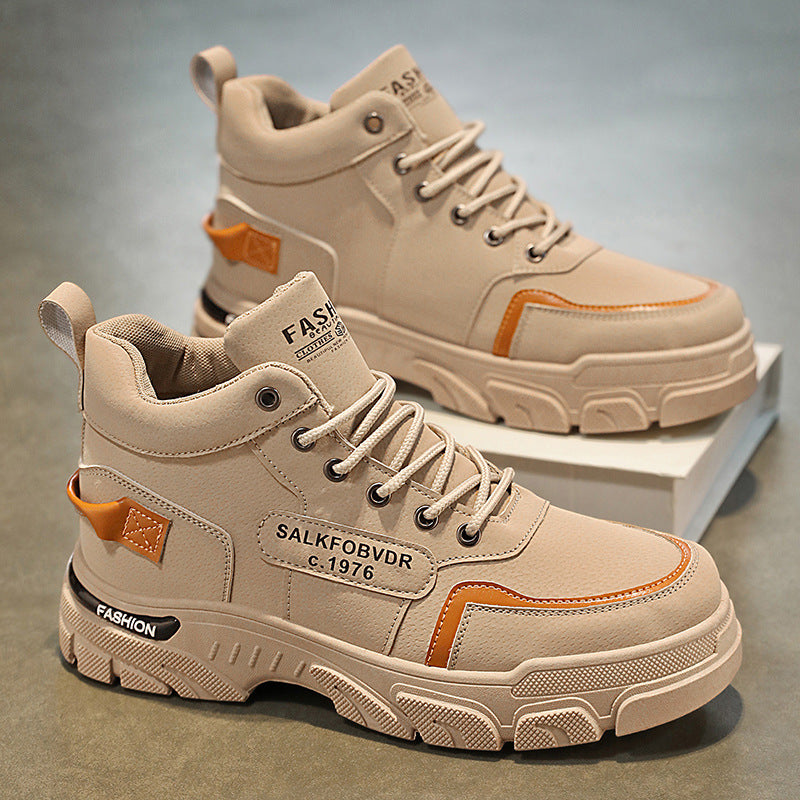 Herren hochgeschnittene modische Sneakers mit rutschfester Sohle und atmungsaktivem Obermaterial R&B