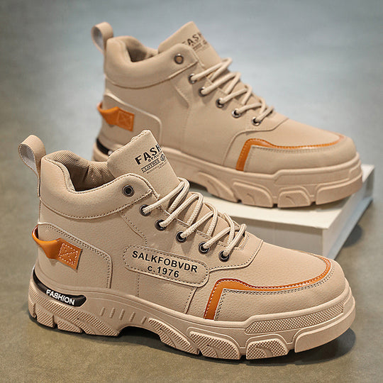 Herren hochgeschnittene modische Sneakers mit rutschfester Sohle und atmungsaktivem Obermaterial R&B