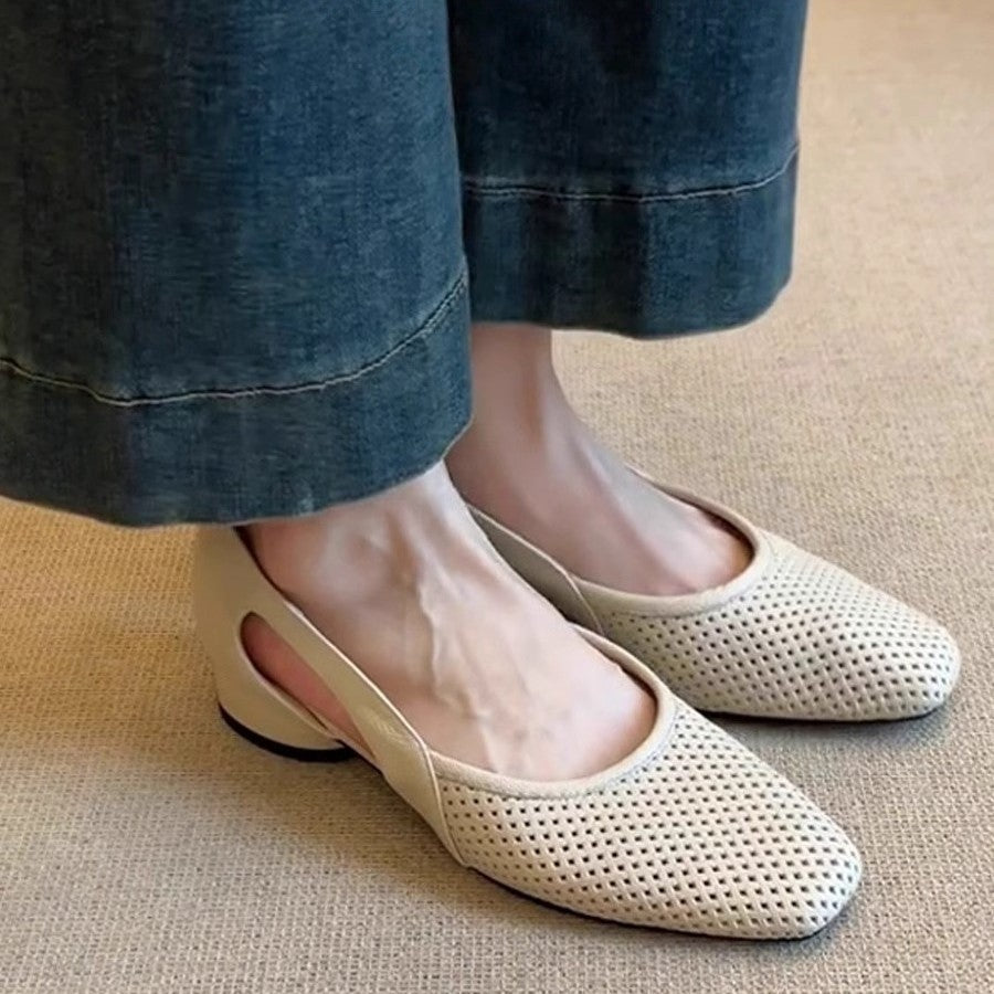Damen elegante Ballerinas mit perforierter Oberseite und außergewöhnlichem Komfort R&B