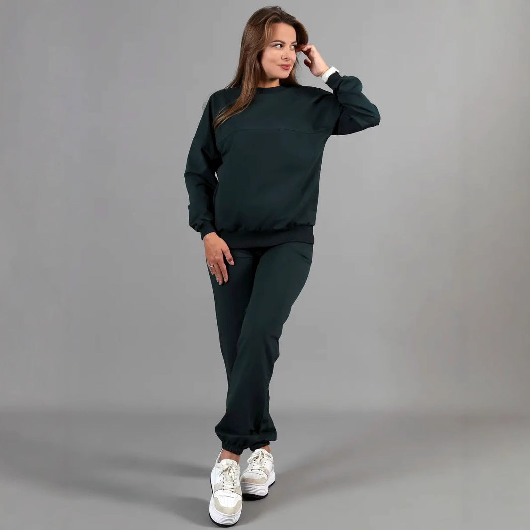 Damen Sportliches Sweatset mit elastischen Bündchen R&B