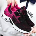 Damen Sportliche Lauf- und Freizeitschuhe mit atmungsaktiver Netzstruktur R&B