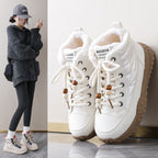 Damen hochgeschnittene Sneaker mit warmem Innenfutter und modischem Design R&B