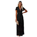 Damen Elegantes Besticktes Maxikleid R&B