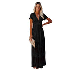 Damen Elegantes Besticktes Maxikleid R&B
