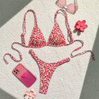 Damen Triangel-Bikini mit floralem Design und verstellbaren Trägern R&B 1778573308