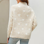 R&B | Kuscheliger Herzstrickpullover Für Alltag