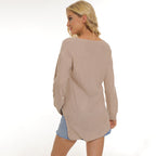 Damen Pullover mit weichem Maschenstrick und lässigem Schnitt R&B