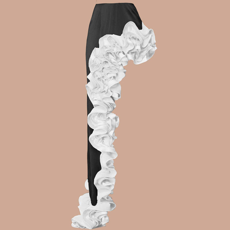 Damen auffälliges Badeanzug und Palazzo-Hose Set R&B