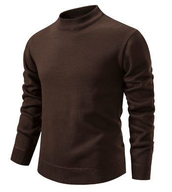 Herren Hochwertiger Strickpullover mit modernem Stehkragen R&B