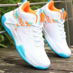 Damen Sportliche High-Performance Basketball-Sneaker mit atmungsaktiver Mesh-Oberfläche und dämpfender Sohle R&B