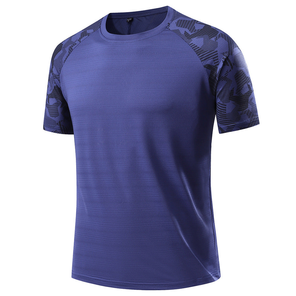 Herren nan atmungsaktives Funktionsshirt mit Raglanärmeln und Tarnmuster R&B