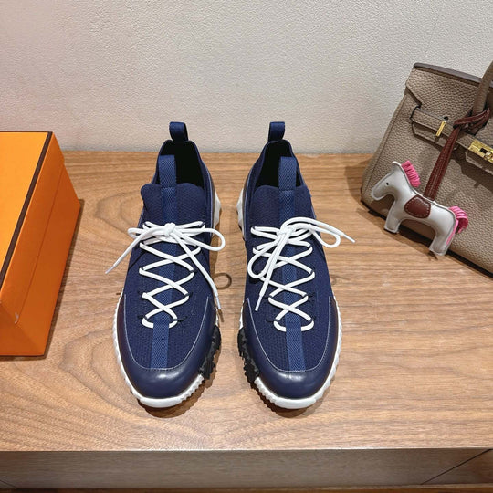 Damen Sportliche Sneakers mit elastischer Strickoberfläche und rutschfester Sohle R&B