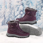 Damen isolierte Winterstiefel mit rutschfester Sohle und kuscheligem Futter R&B