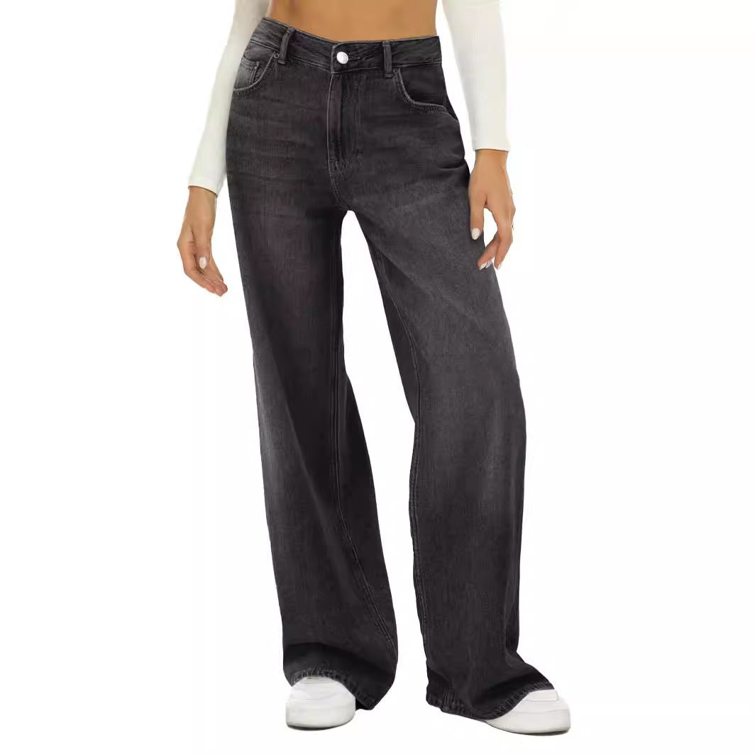 Damen Weite Jeans im Vintage-Stil