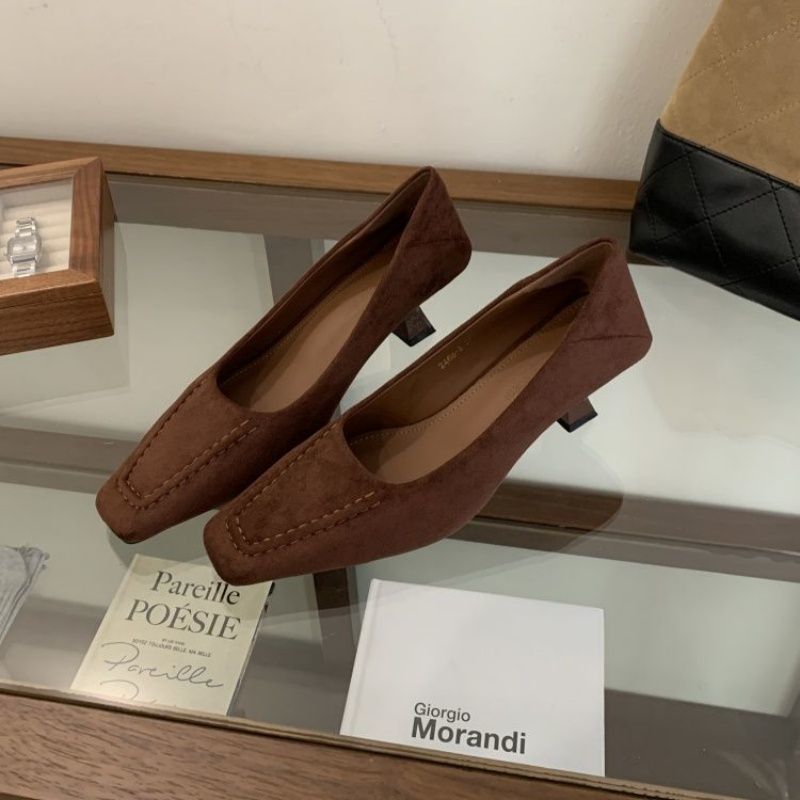 Damen elegante Ballerinas aus feinem Veloursleder R&B
